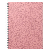 Kawaii-patroon met schattige koekjes notitieboek (Voorkant)