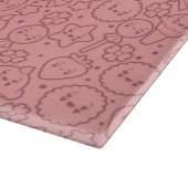 Kawaii-patroon met schattige koekjes snijplank (Hoek)