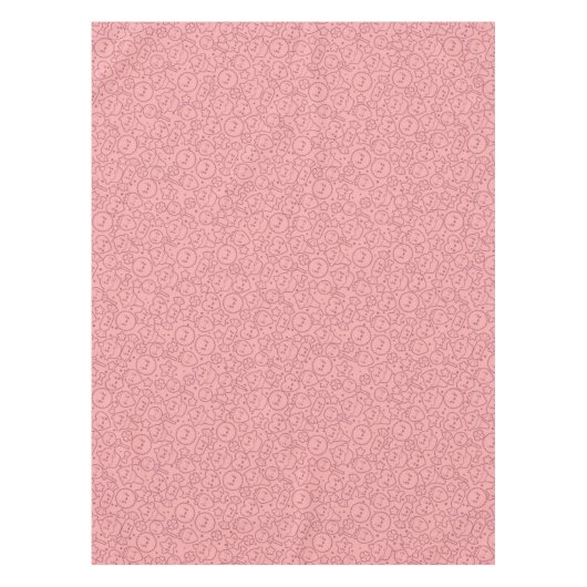 Kawaii-patroon met schattige koekjes tafelkleed (Voorkant)