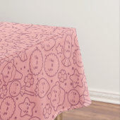 Kawaii-patroon met schattige koekjes tafelkleed (Voorbeeld)