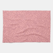 Kawaii-patroon met schattige koekjes theedoek (Horizontaal)