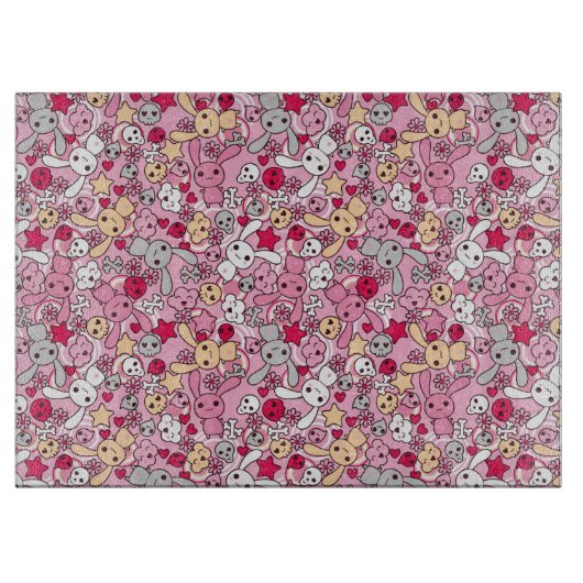 Kawaii-patroon Snijplank (Voorkant)