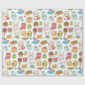 Kawaii Pattern Cadeaupapier (Vlak)