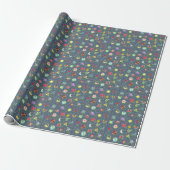 kawaii pattern cadeaupapier (Uitgerold)
