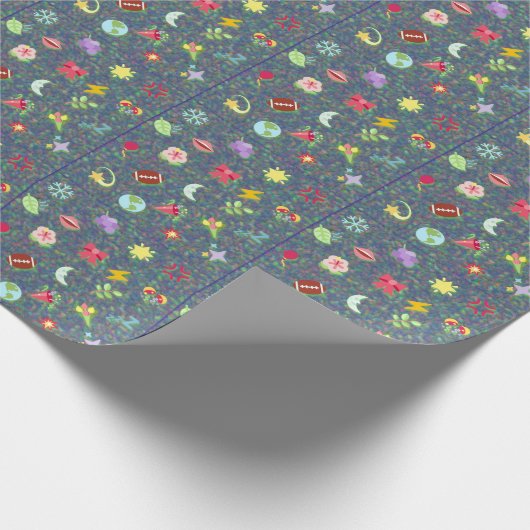  kawaii pattern  cadeaupapier (Hoek)