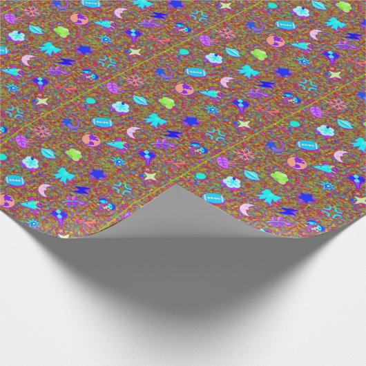  kawaii pattern  cadeaupapier (Hoek)