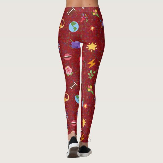  kawaii pattern  leggings (Achterkant)