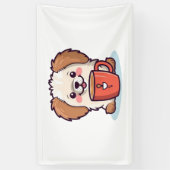 Kawaii Paws Café Spandoek (Verticaal)