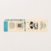 Kawaii Paws Delight hondenverzorgingskorting Visitekaartje (Buitenkant ongevouwen)