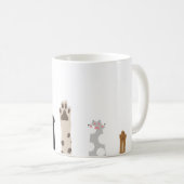 Kawaii Paws Raising Koffiemok (Voorkant rechts)