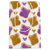 Kawaii PBJ Pattern Medium Cadeauzakje (Voorkant)