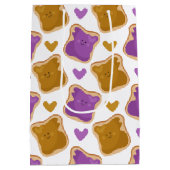 Kawaii PBJ Pattern Medium Cadeauzakje (Achterkant)