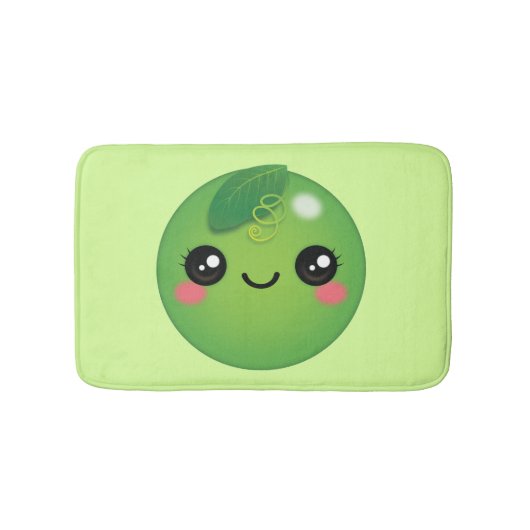 Kawaii Pea Bath Mat (Voorkant)