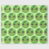 Kawaii Pea Cadeaupapier (Vlak)