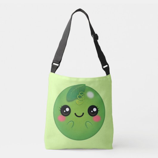 Kawaii Pea Crossbody Tas (Voorkant)