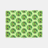 Kawaii Pea Fleece Blanket Deken (Voorkant (Horizontaal))