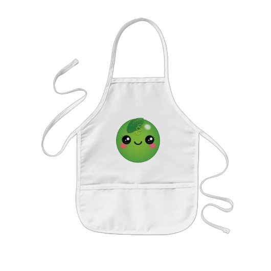 Kawaii Pea Kinderen Apron Kinder Schort (Voorkant)