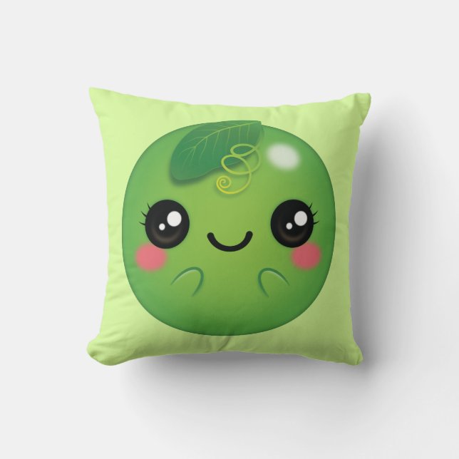 Kawaii Pea Kussen (Voorkant)