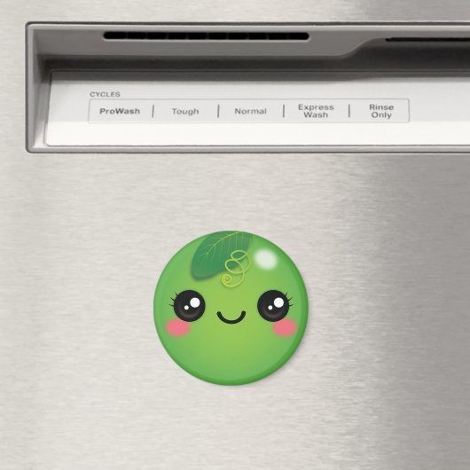 Kawaii Pea Magnet (Insitu (Vaatwasser))