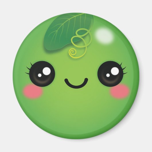 Kawaii Pea Magnet (Voorkant)