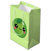 Kawaii Pea Medium Cadeauzakje (Voorkant Gekanteld)