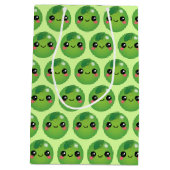 Kawaii Pea Medium Gift Bag Cadeauzakje (Achterkant)