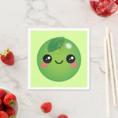 Kawaii Pea Napkins Servet (Insitu)