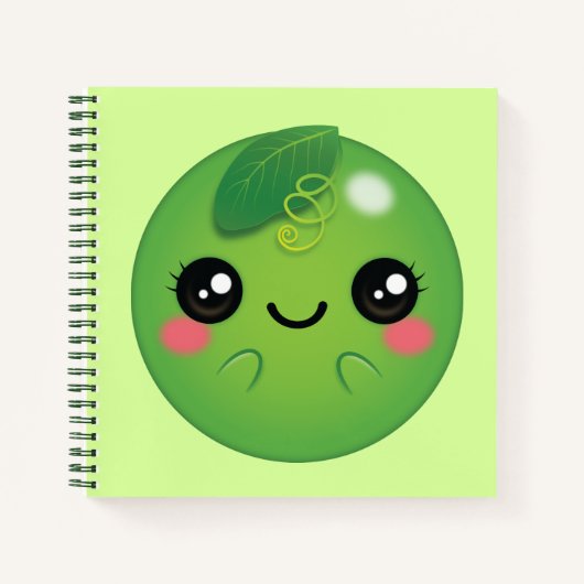 Kawaii Pea Notitieboek (Voorkant)