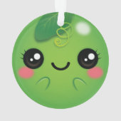 Kawaii Pea Ornament (achterkant)