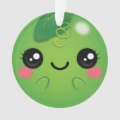 Kawaii Pea Ornament (voorkant)