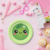 Kawaii Pea Papieren Bordje (Feest)