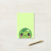 Kawaii Pea Post-it® Notes (Op bureau)