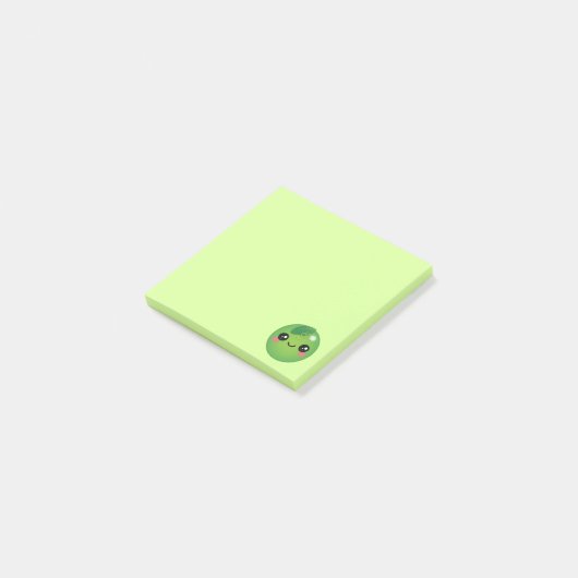 Kawaii Pea Post-it Notes (Schuin)