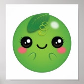 Kawaii Pea Poster (Voorkant)