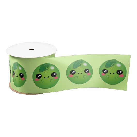 Kawaii Pea Satijnen Lint (Spoel)