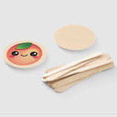 Kawaii Peach Hand Fan Handwaaier (Niet-gemonteerd)
