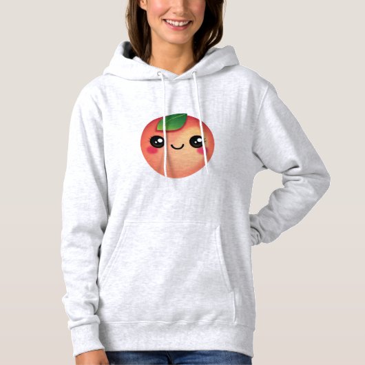 Kawaii Peach Hoodie (Voorkant)