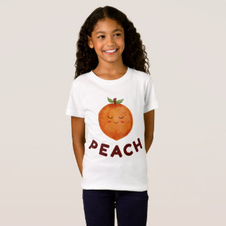 Kawaii Peach Kids T-Shirt | Mooie Fruit Karakter