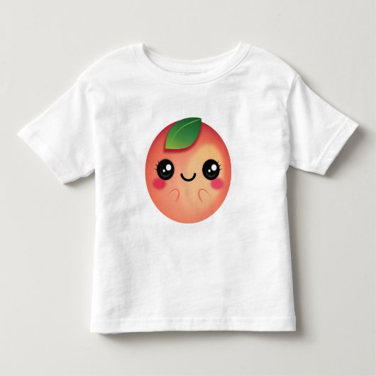Kawaii Peach Kinder Shirts (Voorkant)