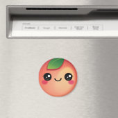 Kawaii Peach Magnet (Insitu (Vaatwasser))