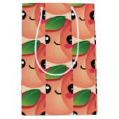Kawaii Peach Medium Gift Bag Cadeauzakje (Voorkant)