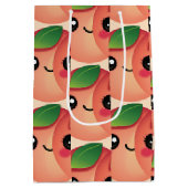 Kawaii Peach Medium Gift Bag Cadeauzakje (Achterkant)