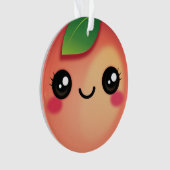 Kawaii Peach Ornament (voorkant)