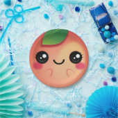 Kawaii Peach Papieren Bordje (Feest)