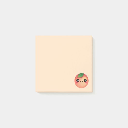 Kawaii Peach Post-it Notes (Voorkant)