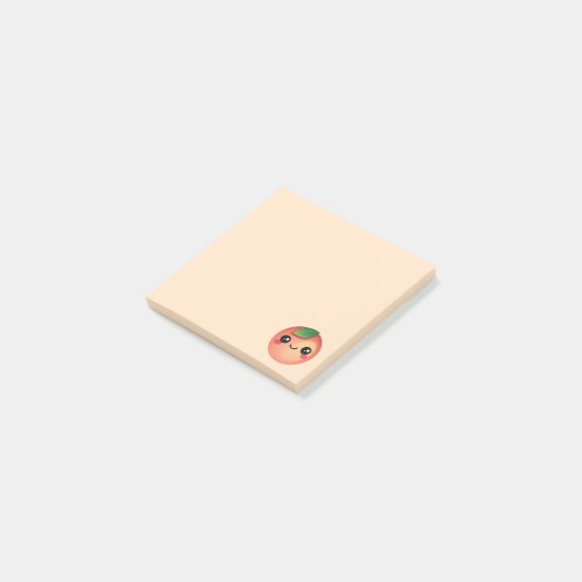 Kawaii Peach Post-it Notes (Schuin)