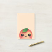 Kawaii Peach Post-it Notes (Op bureau)