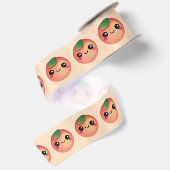 Kawaii Peach Satin Ribbon Satijnen Lint (Achterkant)