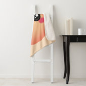 Kawaii Peach Sherpa Blanket Deken (In situ)