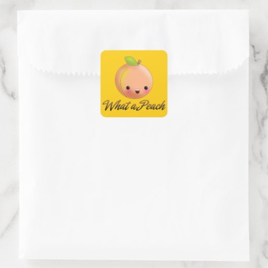 Kawaii Peach Sticker (Tas)